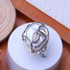 LSOOYH Natural Freshwater Big Button Baroque Pearl Rings For Women Classic Silver Gold Color Wedding Ring Birthday Gifts Wholesale
