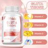 Glutathione Blend, Containing Vitamin C Extract, Helps Restore Skin Health, Aids In Whitening, Suitable for Adults, Vegan.