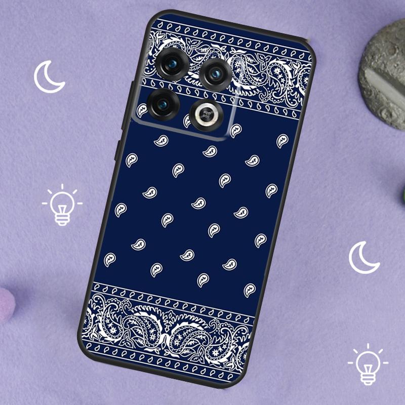 Black Bandana Paisley For OnePlus Nord 5 CE 2 3 4 Lite N20 N30 Case For OnePlus 15 13 12 11 10 13T 10T 10R 12R 13R