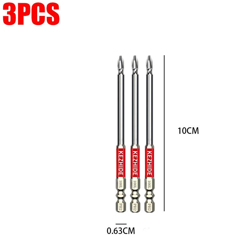 Impact Screwdriver Bits Anti-Slip Cross Head Magnetic Driver Drill Bit Hexagonal Shank High Hardness Electric Drills Screwdriver