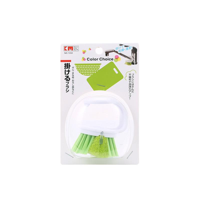 Plastic Pot Scrubber With Stand For Dishwashing And Kitchen Cleaning Brush Durable