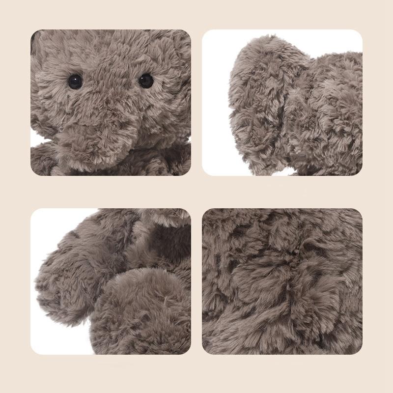 37cm Kawaii Soft Elephant Plush Toys Elephant Baby Cute Stuffed Animal Pillow Appease Toy Birthday Gift Room Decoration