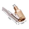 Mandrino ad aria per pneumatici auto Ottone automobilistico 8 mm Connettore a clip adattatore per valvola pompa di gonfiaggio Per gonfiaggio Connettore a clip a testa a cambio rapido