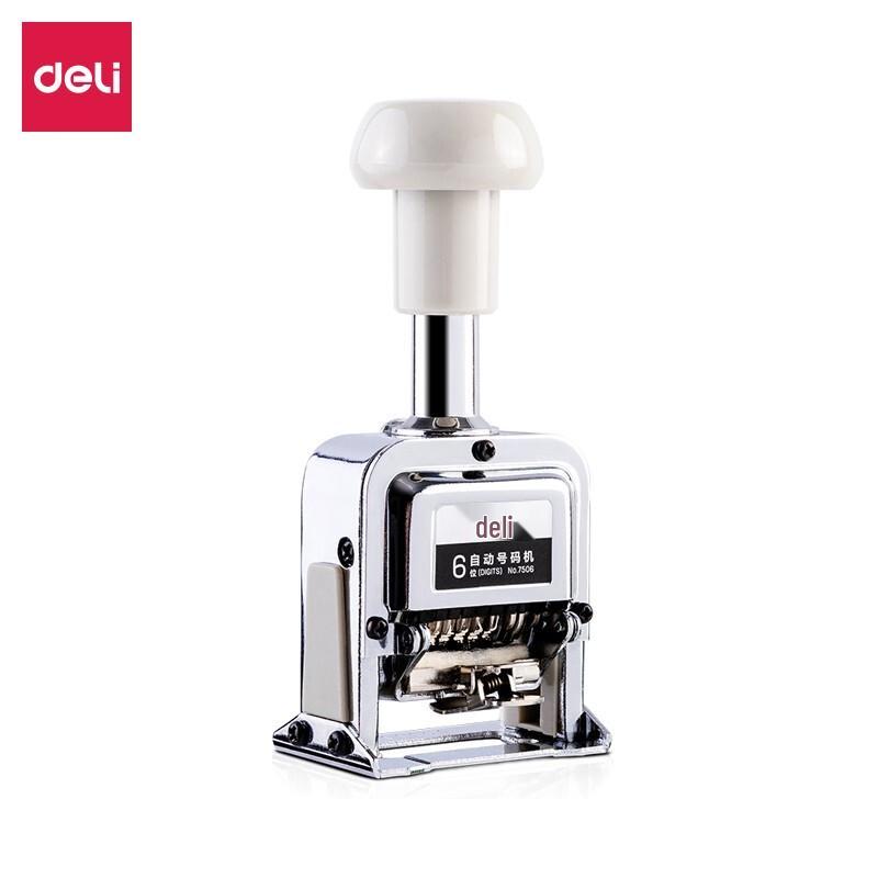 Deli Model 7506 6-Digit Automatic Numbering Machine