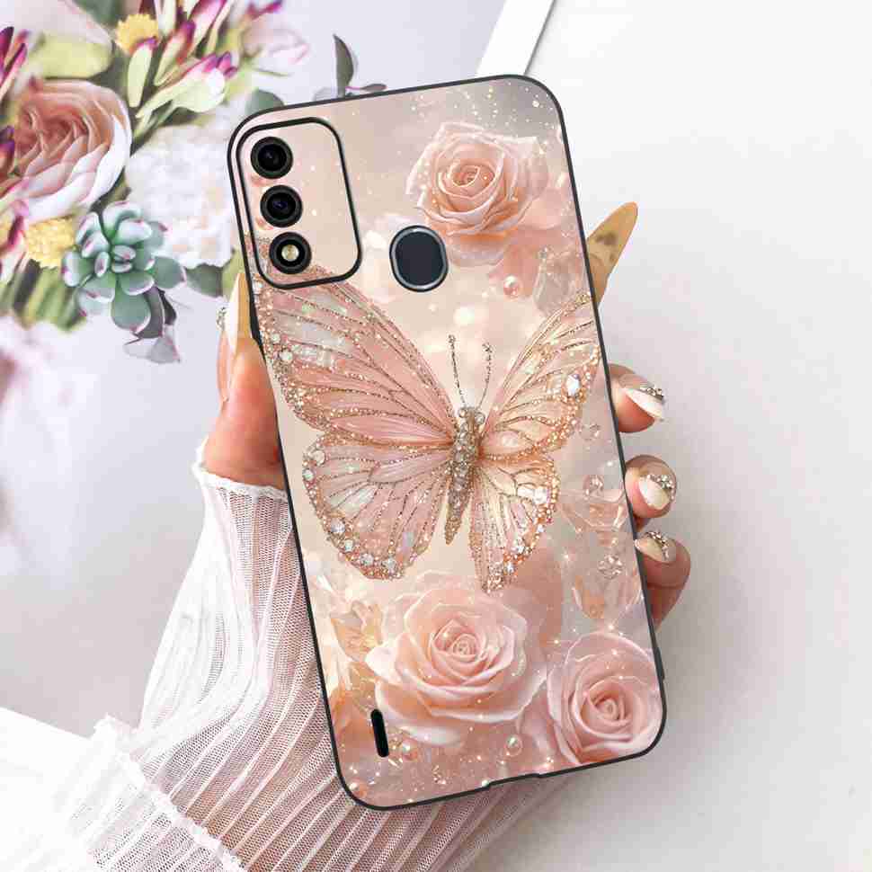 For ITEL A48 Casing Cute Lion Butterfly Silicone TPU Soft Case Protective Shockproof Back Cover For ITEL A 48 ITELA48 Phone Case