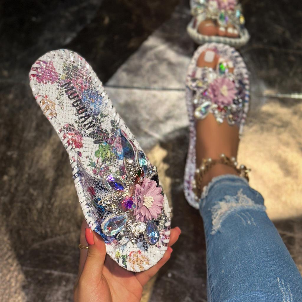 Plus-size Flat Sandals for Women, Women's Slip-on Shoes, Women's Slippers