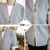 Summer Large Layered Top [BUTMYJ] Men's Clothes, Japanese-style Cardigan, Men's Summer, Size, T-shirt, Jinbei, Japanese-style Haori, Cardigan, Coat,