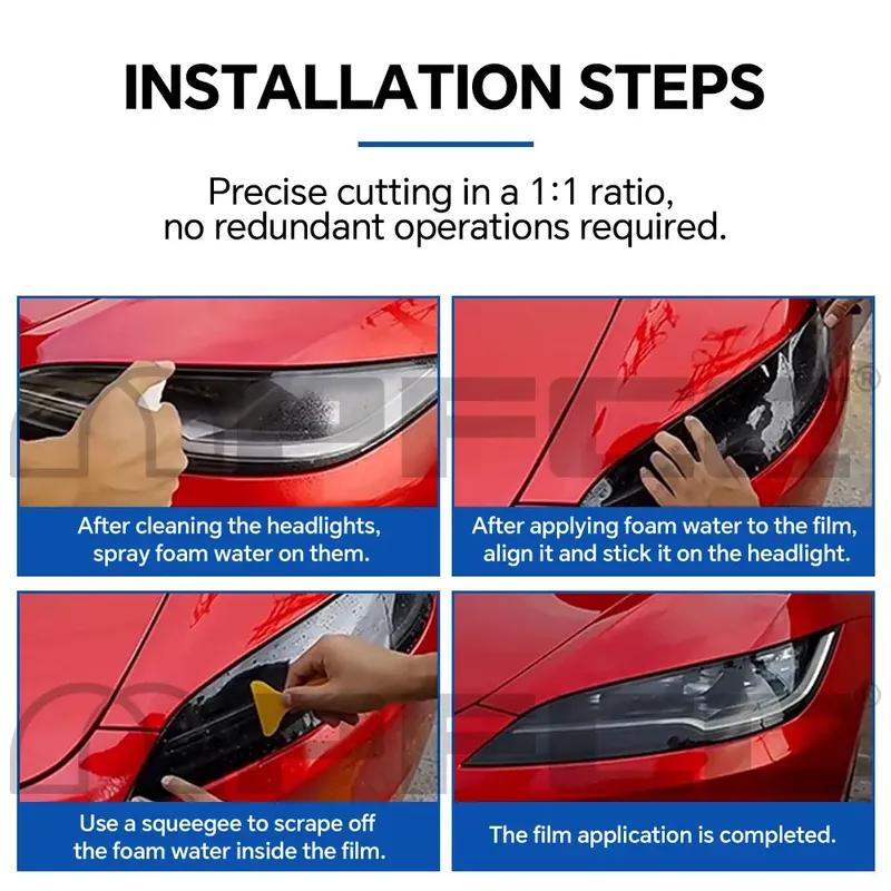 Pre-cut PPF For Lexus LBX  2024 2025 Headlight Rearview B C Pillars TPU Protection Film Anti-scratch Clear Bra Resistant Kit