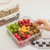 Sealed Divided Storage Box Plastic Dried Fruit Box Seasoning Storage Box  Refrigerator