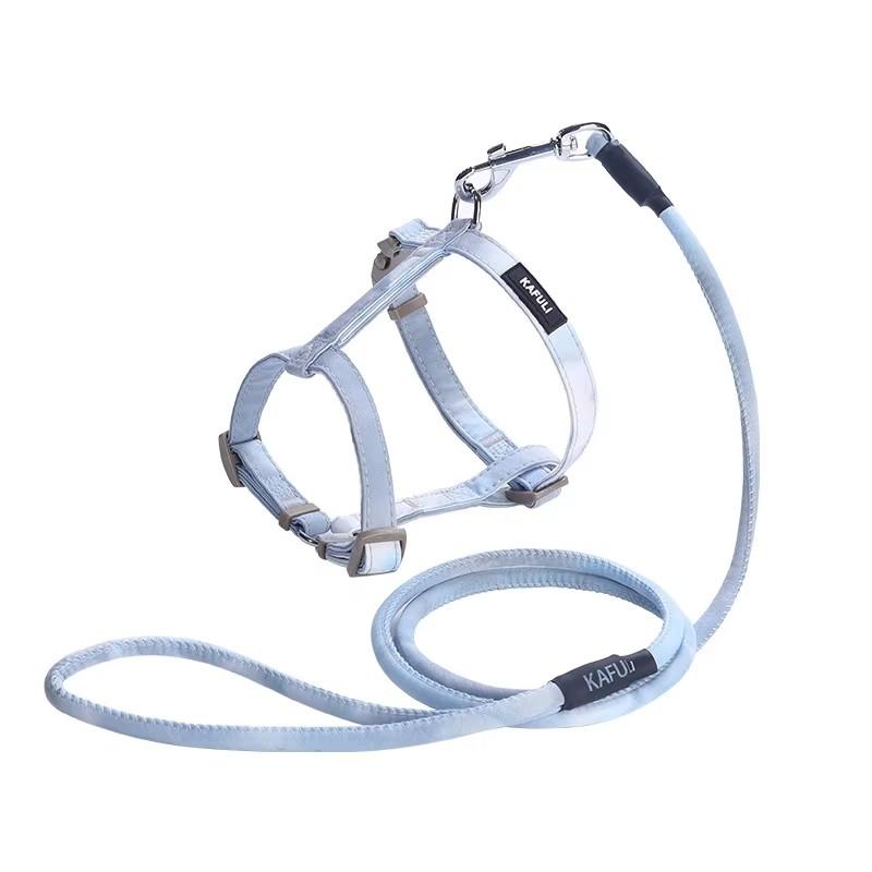 

Adjustable puppy leash set, I-shaped chest strap, downgraded color, F012 S