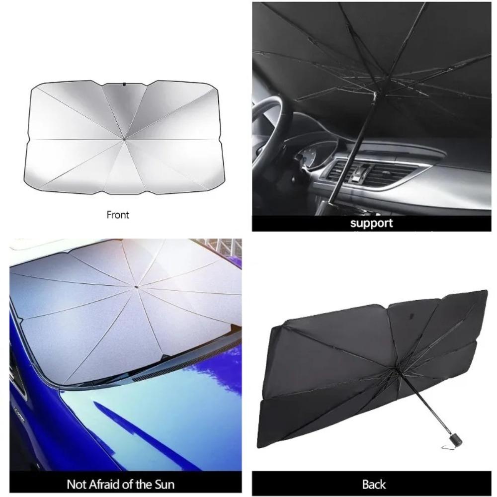 1 Pcs Foldable Car Windshield Umbrella Sunshade UV Protection Thermal Insulation Universal For Car Truck Summer Driving