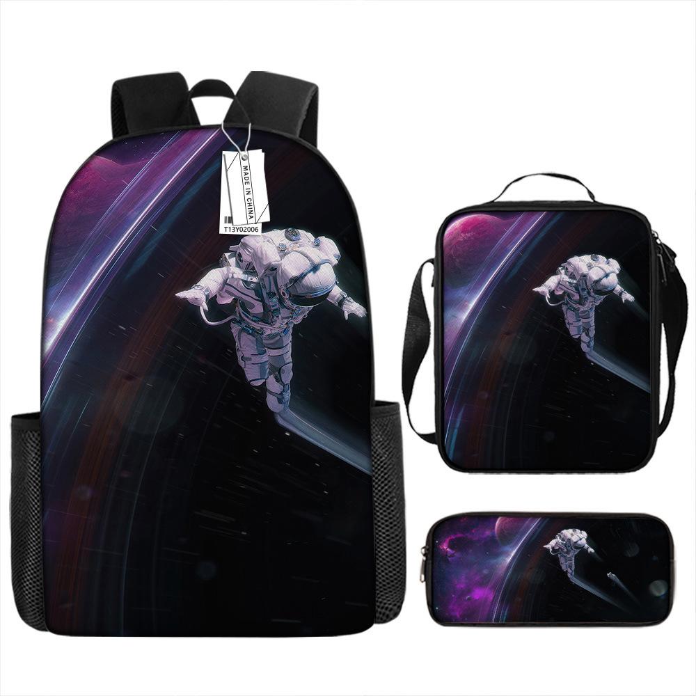 New astronaut schoolbag, boys, primary school students, grades 3 to 6, handsome and lightweight, junior high school students, backpack, large capacity