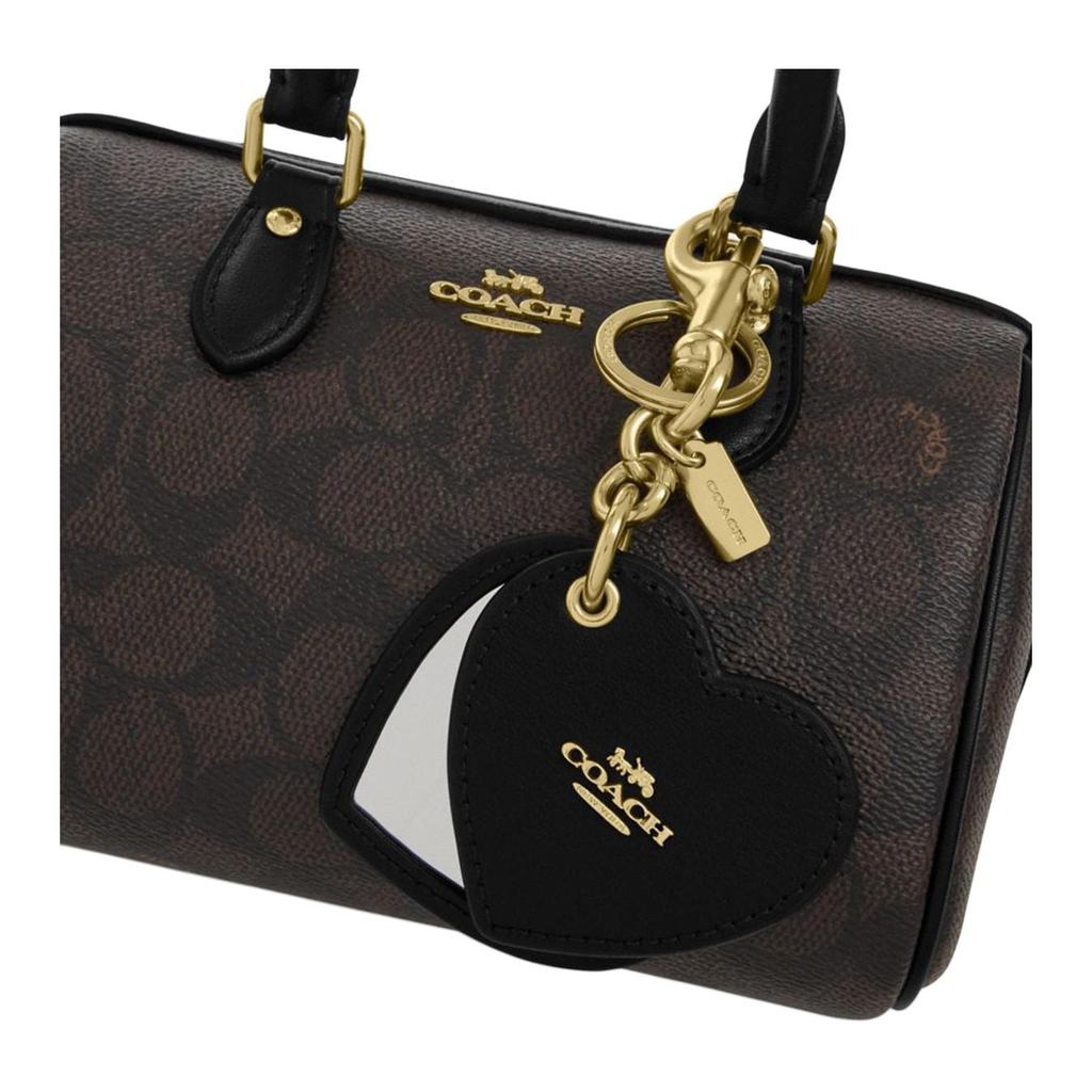 COACH Rowan Coated Canvas Shoulder Bag, Crossbody Bag, Handbag Small Women's Walnut CCL59-IMXAQ