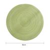 1pcs Woven Round Placemat Table Mat Pad Heat Resistant Bowls Coffee Cups Coaster Tableware Mat Home Decoration Kitchen Tool