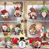 Set Wooden Christmas Dwarf Gnome Decoration Christmas Tree Decoration Wooden