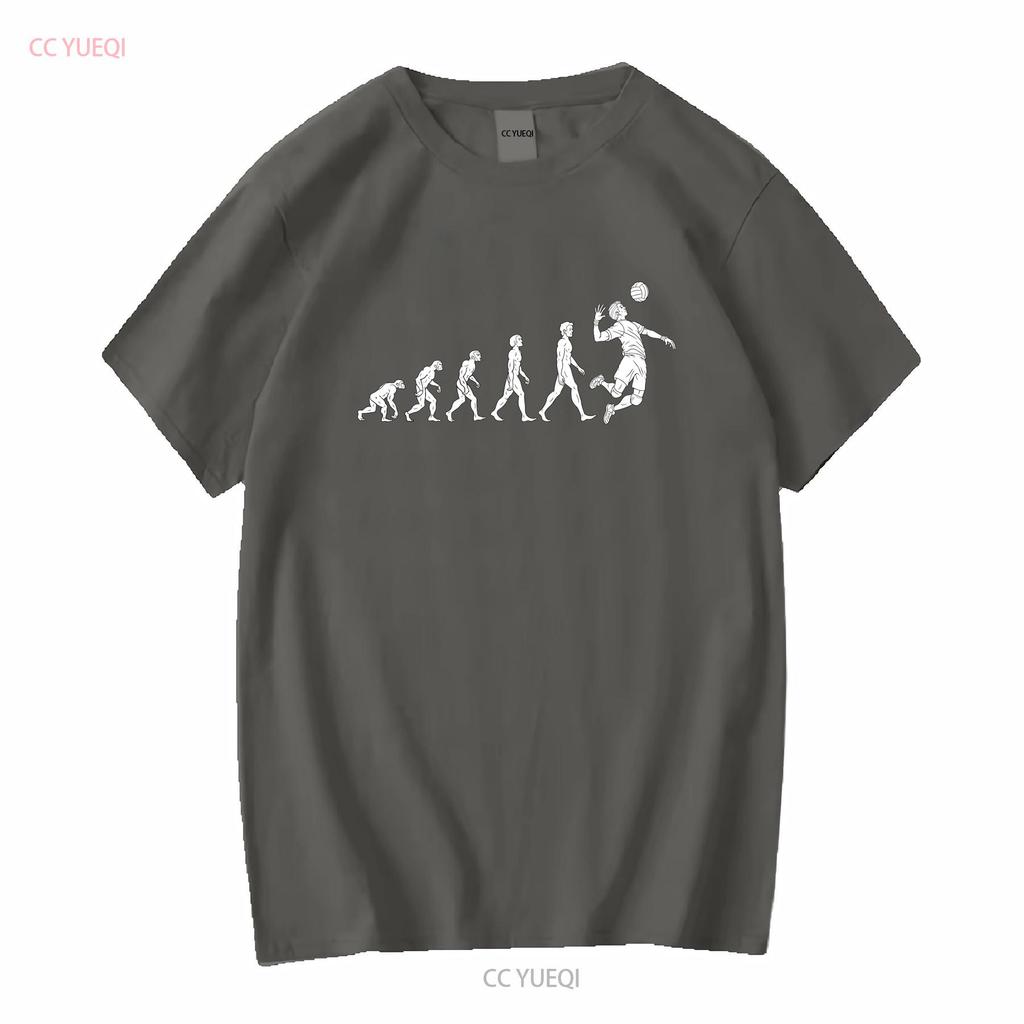 NEW LIMITED Men's Evolution Volleyball T Shirt Great S Long or Short Sleeves Vintage Washed Top For Everyday Wear Graphic