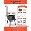 Portable Wood-Burning Stove for Home and Outdoor Use - Large Wok Stand, Clay Pot Compatible, Ideal for Rural Areas and Camping