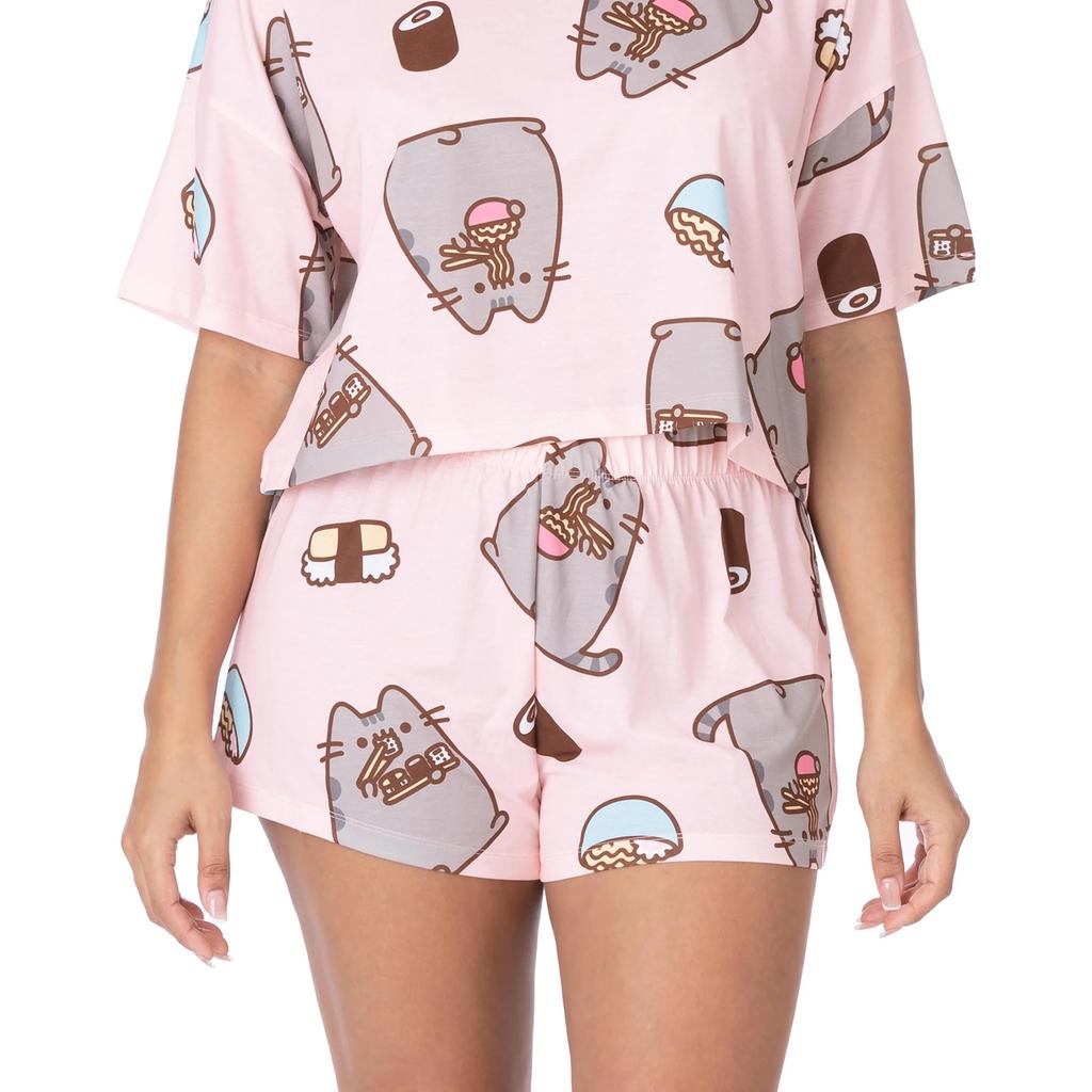 Pusheen Womens/Ladies Short Pajamas Set