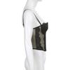 Frauen Spitze Mesh Mesh Spleißen Fisch Knochen Schlank Kleine Weste Freigelegtes Schlüsselbein mit Brust Pad Perspektive Hosenträger Tops