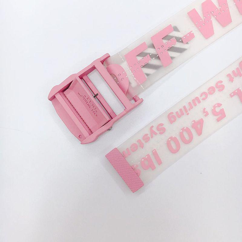 Potwierdzona Wersja Przezroczysty Przemysłowy Pasek Taśmowy - Modny Dodatek Męskiej Mody High Street