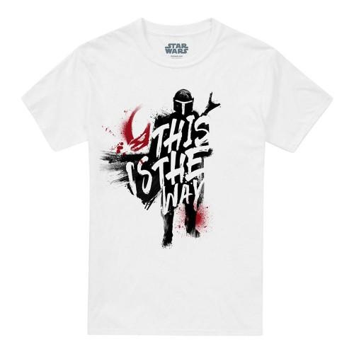 Star Wars Unisex Adult This Is The Way Ink Print T-Shirt