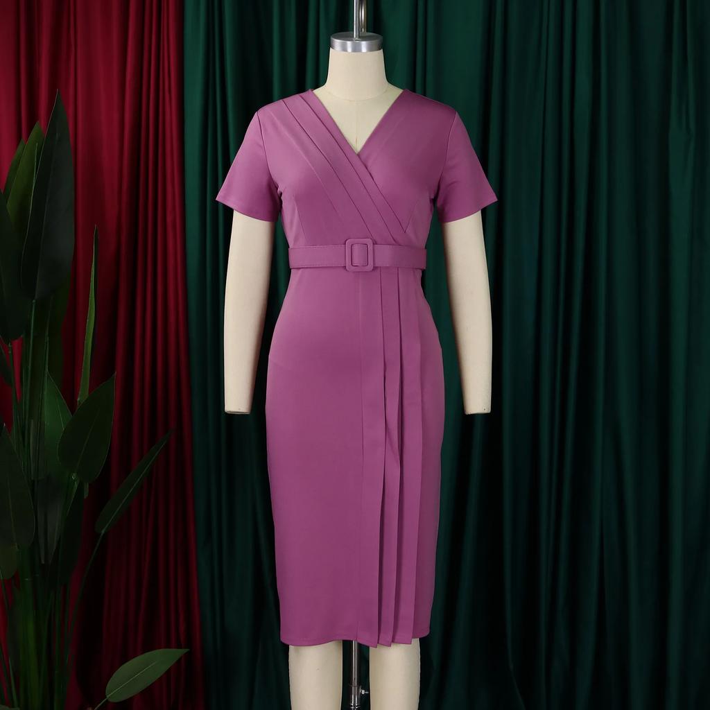 Women Elegant Bodycon Dress Short Sleeves Wrap V Neck Modest Waist Belt Church Dress Outfits Female Summer African Classy Gowns Buy cheaply on Joom Women Elegant Bodycon Dress Short Sleeves Wrap V Neck Modest Waist Belt Church Dress Outfits Female Summer African Classy Gowns Buy cheaply on Joom