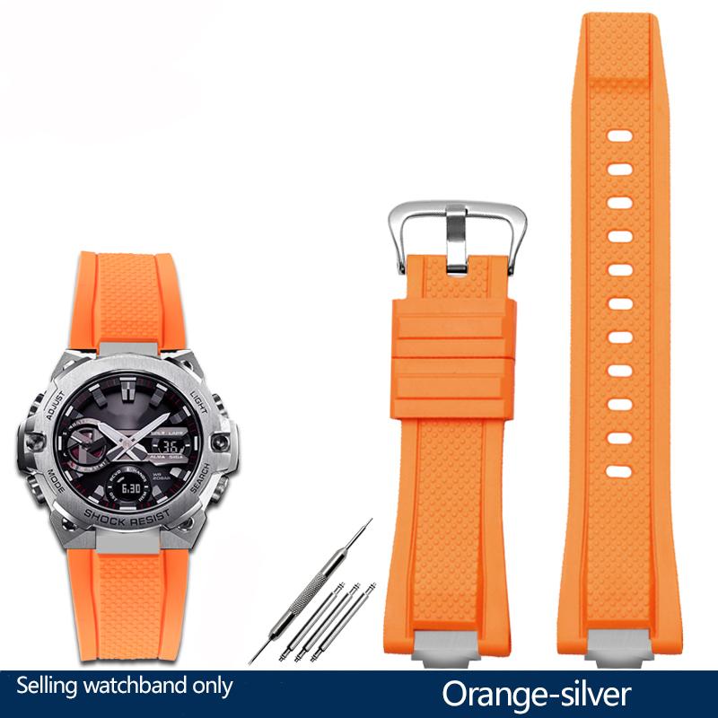 New High Quality Modified Rubber Watchband For C-asio G-SHOCK GST-B400 GST-B400BD/AD Waterproof Sports Silicone Watch Band Strap