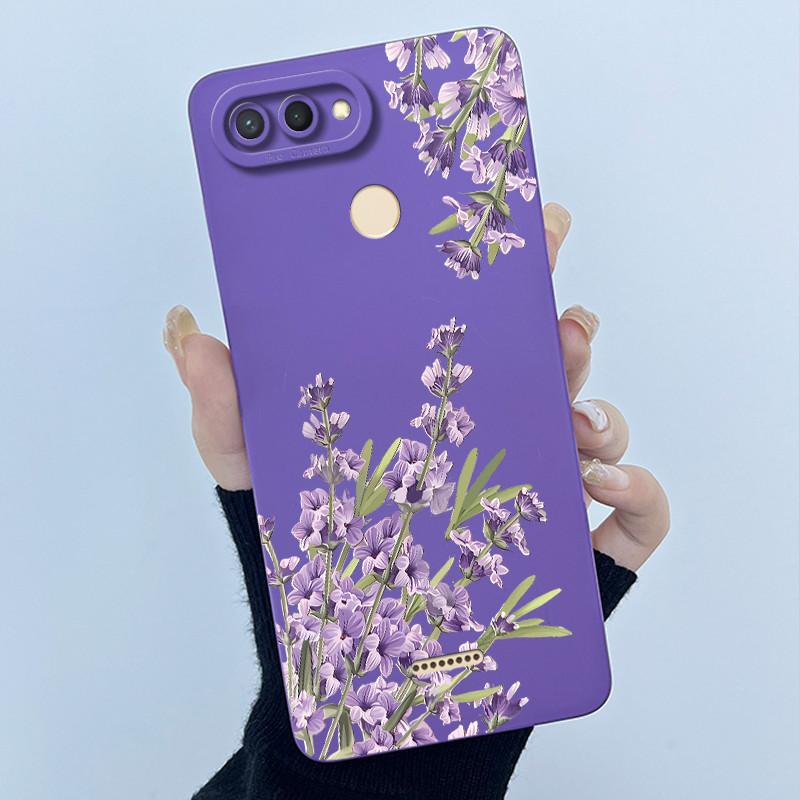 For Xiaomi Redmi 6 5 Plus 5A 4A 4X Case Advanced Sense Pretty Cartoon Flower Liquid Silicone Soft TPU Protective Back Cover Capa