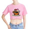 Burgerpommes ICrimax Printed Girl Tee Shirt Summer Crop Tops Soft Tshirt Popular Slim Fitness Short Sleeved