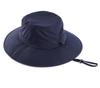 Connectyle Unisex UPF Safari Breiter Sonnenhut für und Outdoor Marineblau 50+ Hut, Krempe, Schnelltrocknend, Faltbar, Angeln, Abenteuer, Aktivitäten,
