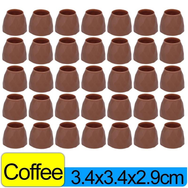 

Оптовая продажа чехлов для ножек стульев, ковриков, протекторов для мебели, накладок для деревянных полов, силиконовых колпачков для ножек стульев с защитой от царапин 1PCS коричневый