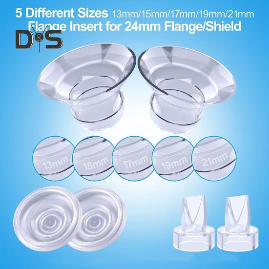 9Pcs/Set Breast Pump Caliber Converters Universal Perfect Fitting Caliber Converters for Easy And Safe Breastfeeding
