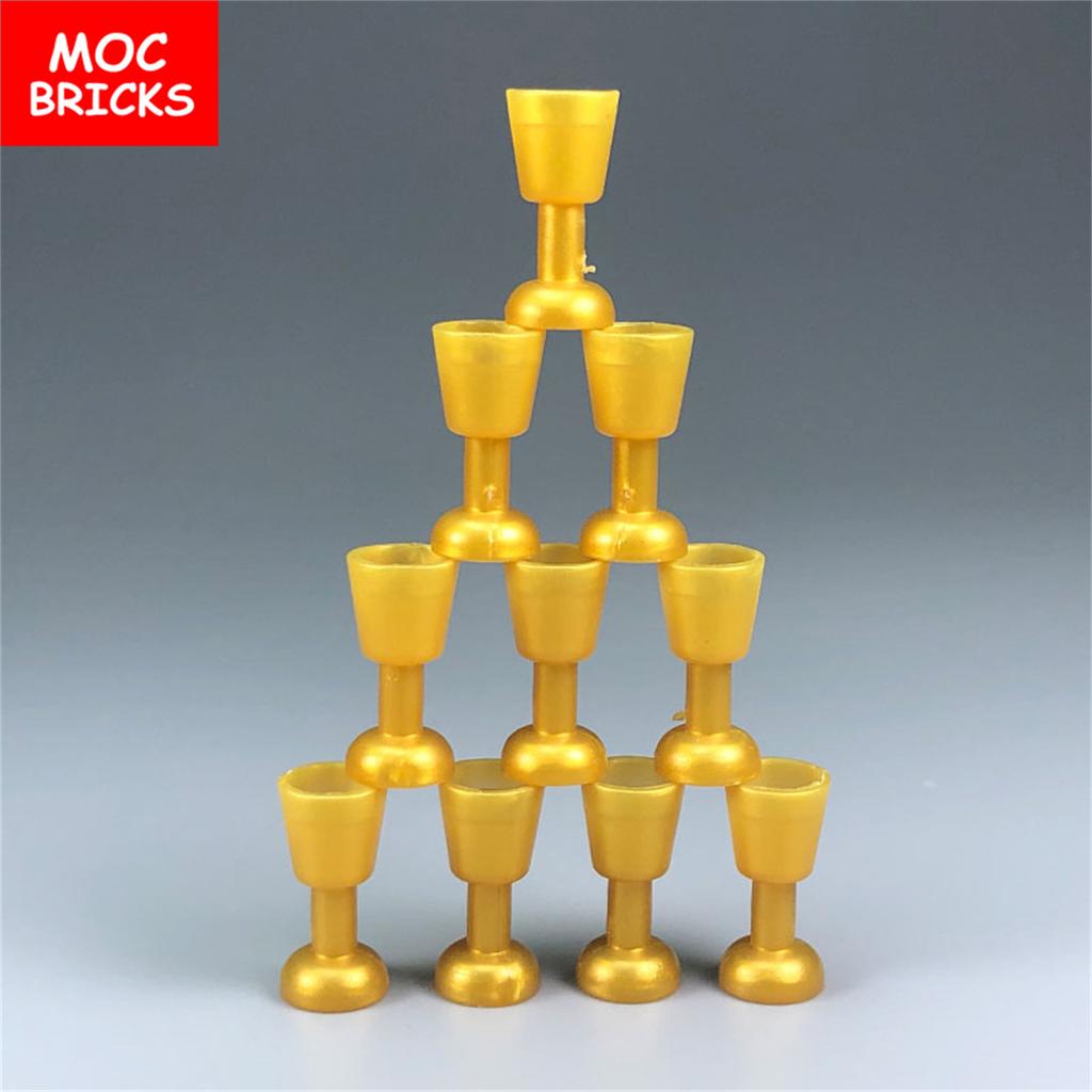 MOC Bricks DIY City Figures Parts Wine Drink Bottle Cup Building Block Mini Printed Bricks 95228 Supermarket Friends Toys