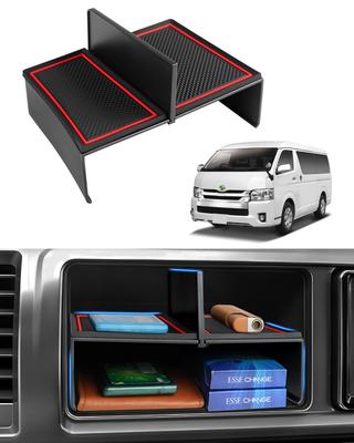 Auto Spec Hiace 200 Series Widebody Center Console Divider, Layered Storage Divider, Console Box Divider, Center Tray Storage, Hiace 200 Series Small