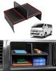Auto Spec Hiace 200 Serie Widebody Mittelkonsolenteiler, Mehrschichtiger Stauraumteiler, Konsolenboxteiler, Center Tray Stauraum, Hiace 200 Serie Klein