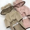 Montberua Bär Winterfleece Geschirr Kleidung Polsterung, rosa
