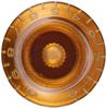 guitar Knobs Toggle Switch Embossed Metric Made in Japan GP FACTORY Gibson-style UFO/Hat (4 pieces) + Knob, Lettering, Amber, Size,