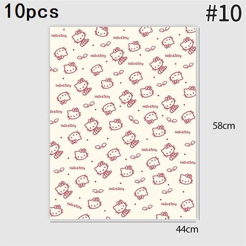 Hello Kitty Wrapping Paper Flower Bouquet Packaging Paper Strap Ribbon Flower Decoration Strap Gift Packaging Paper Accessories
