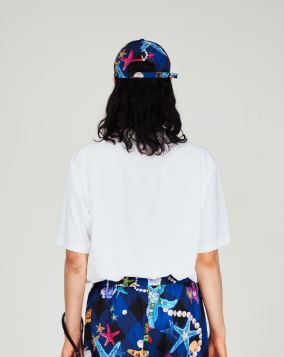 GREEDILOUS Ocean Check Print Ball Cap