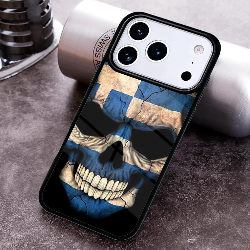 Greece Greek Flag Phone Case for iPhone 17 16 15 Pro Max Air 14 13 12 11 Plus Shockproof Cover
