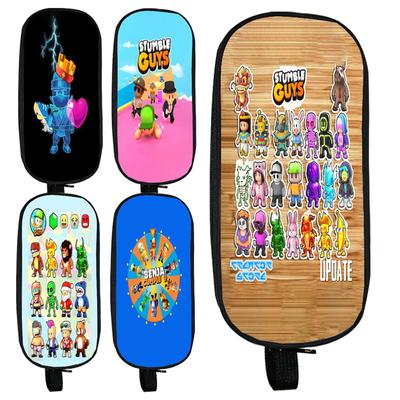Stumble Guys Pencil Case Stumble Game Cute Boy Girl Kawaii Pencil Cases Storage Kids Pen Bag Large Big Stationery Box School Students Supplies