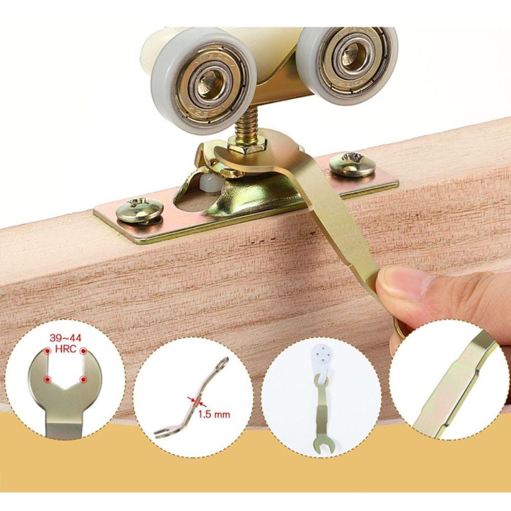Multi-purpose Pocket Door Wrench Alloy Hardware Adjustment Tool Adjustment Wrench  Home Repair
