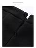 High-Waisted Woolen A-Line Midi Skirt: Simple, Slimming, Versatile, Wrinkle-Resistant with Back Slit, Perfect for Autumn and Winter.