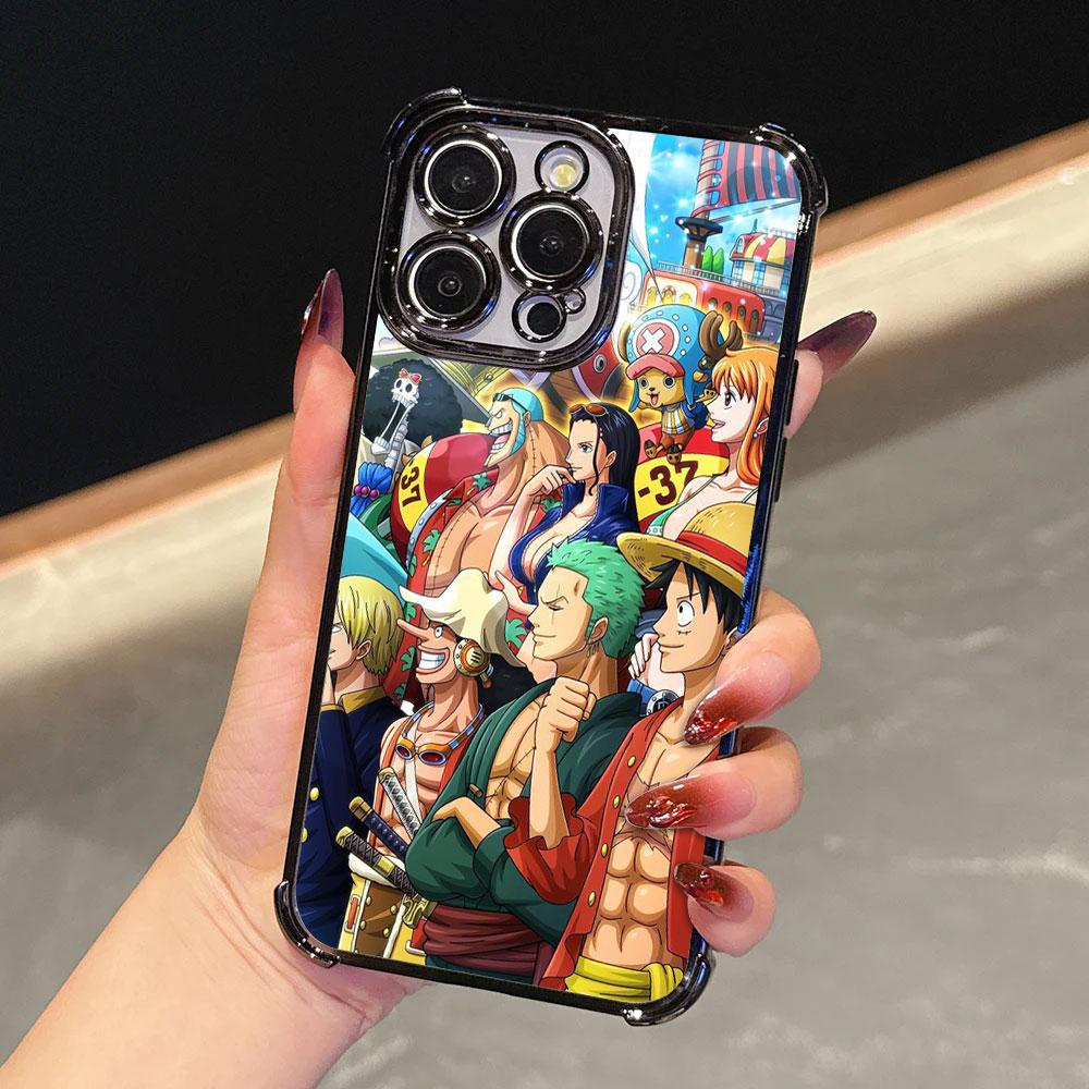 Anime One Pieces Soft Funda For iPhone 17 Pro 16 15 14 13 12 11 Pro Max Case 17 Plus 17E 16E 17Air Camera Protection Phone Cover