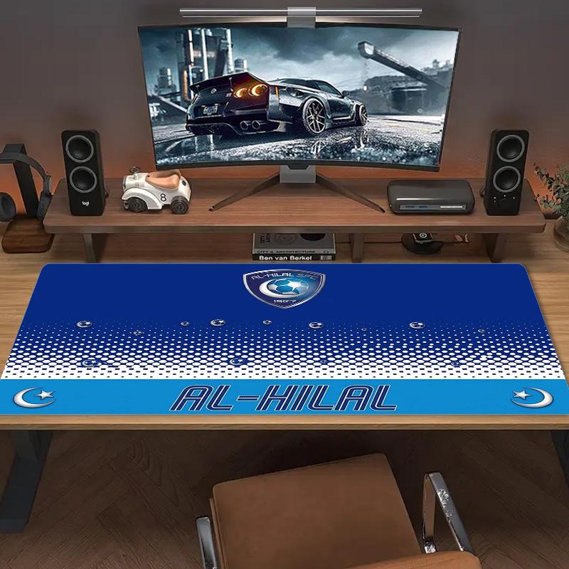 Al-Hilal SFC Color Mouse Pad Large Gaming Table Cushion Non-slip Laptop Tablet Big Mousepad XXL Mat Mini PC Playmat With Lock Edge