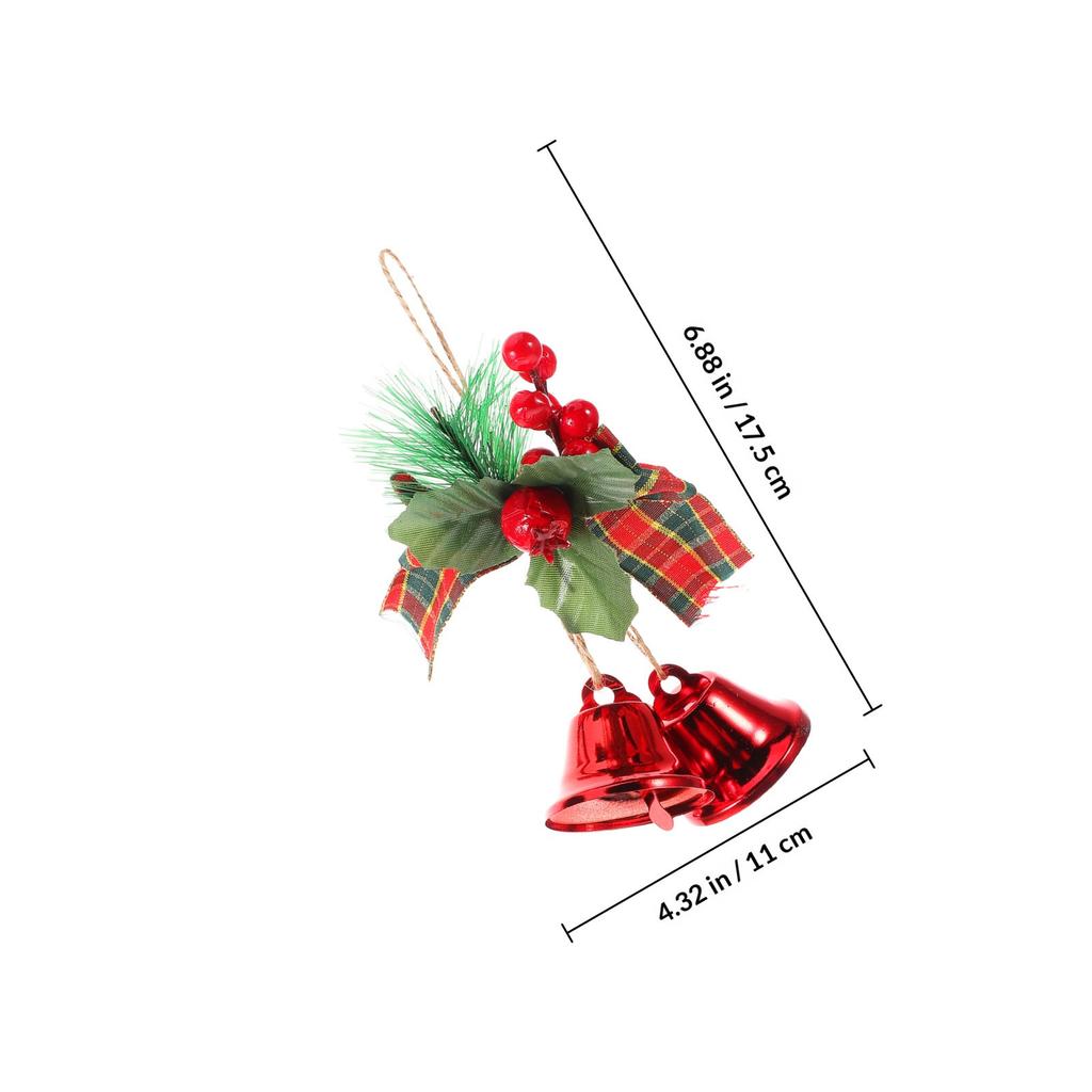Christmas Bell Ornaments Elegant Metal Jingle Bells Holiday Decor For Home Car Tree Pendant Xmas Hanging Decoration