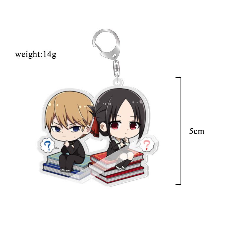 Kaguya-sama: Love Is War Shinomiya Kaguya & Fujiwara Chika Anime Keychains Custom Order