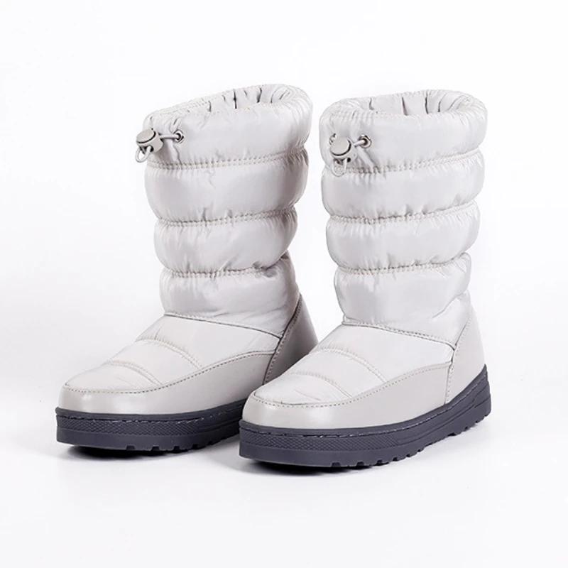 

Модные зимние сапоги женские зимние ботинки комфорт плюс бархат теплые водонепроницаемые зимние ботинки женские повседневные балетки платформа хлопковая обувь обувь 40-41