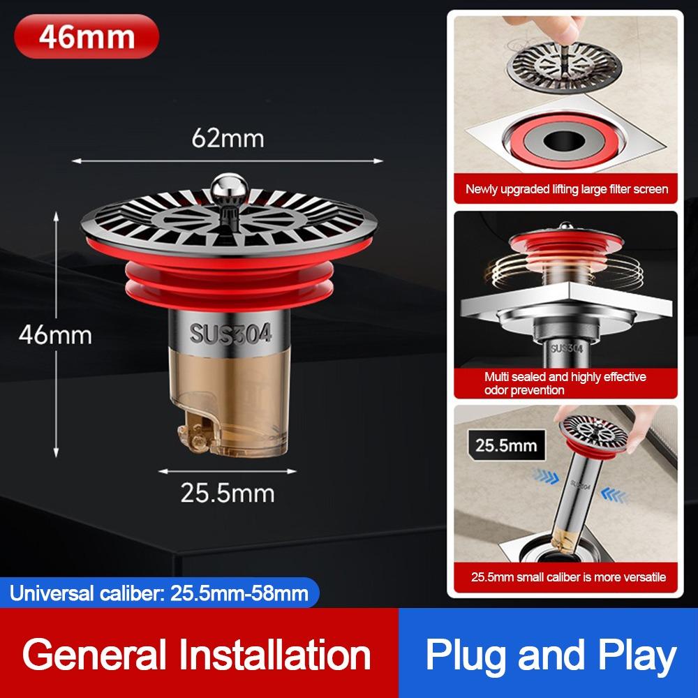 Insect Proof Removable Seal Stopper Easy Install Basin Drain Filter  Water Drain Supplies