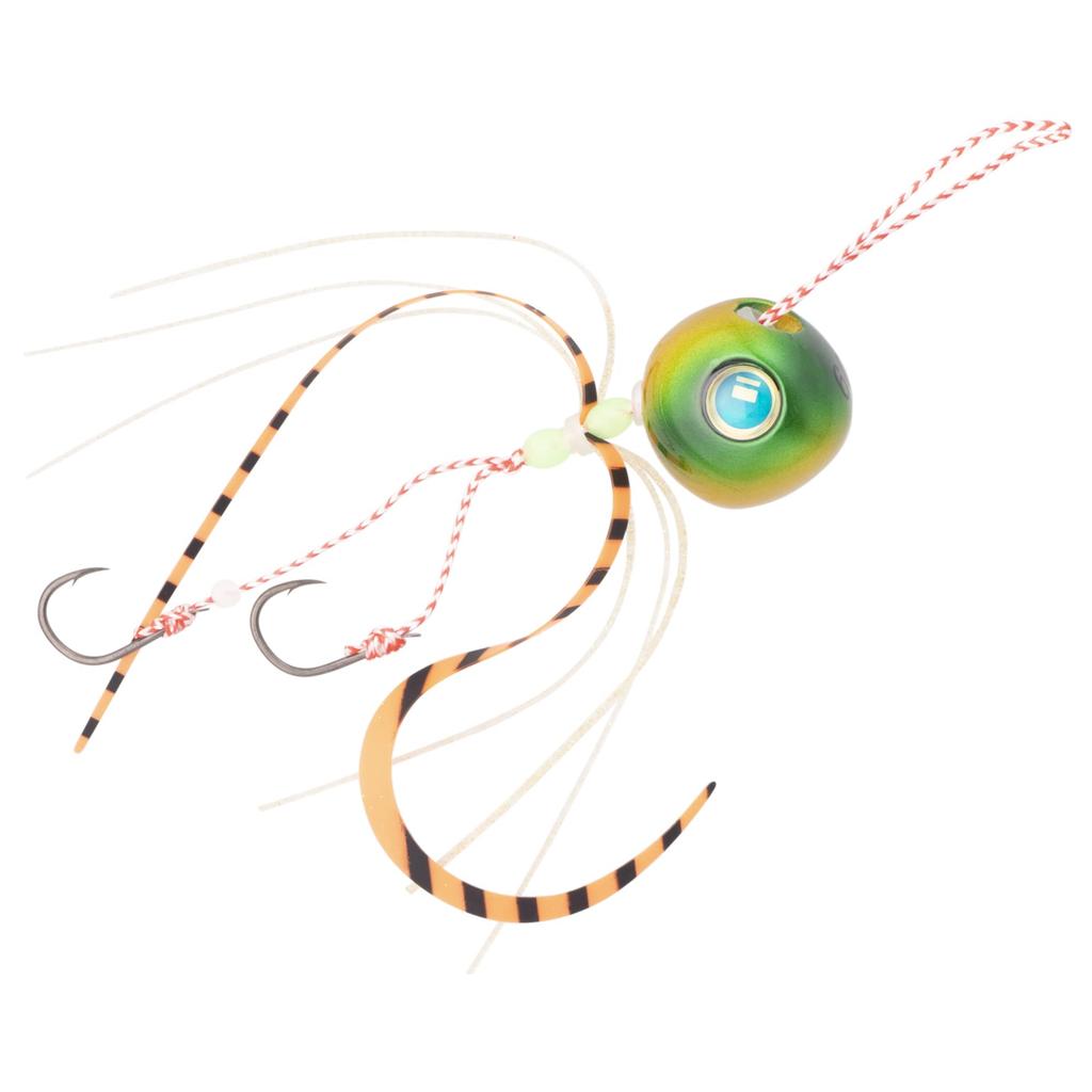 Major Craft Tai No Mi TG Hybrid Fishing Rod, 100g, TMHY-SET100#6 Gold/Green